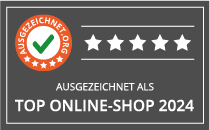 Top Onlineshop Siegel von AUSGEZEICHNET.ORG