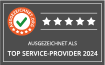 Top Service Provider Badge from AUSGEZEICHNET.ORG