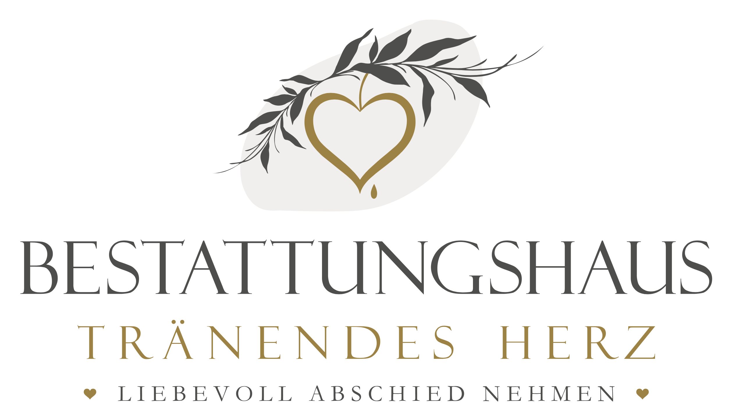 Bestattungshaus tränendes Herz Logo