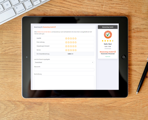 Bewertungen offline mit Tablet sammeln