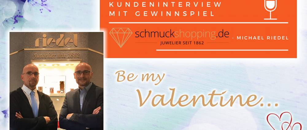 AUSGEZEICHNET.ORG interviewt schmuckshopping.de/ Juwelier Riedel und verlost Gutscheine zum Valentinstag