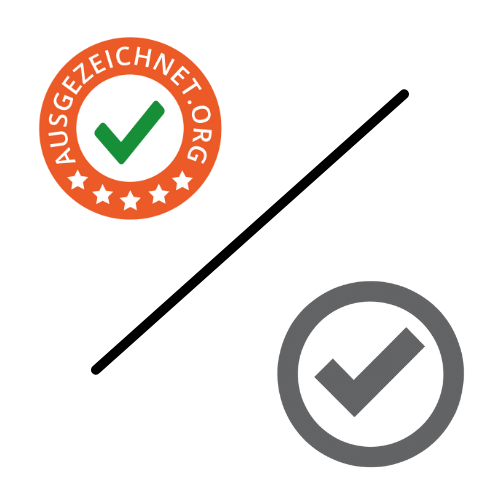 AUSGEZEICHNET.org vs. Trustpilot
