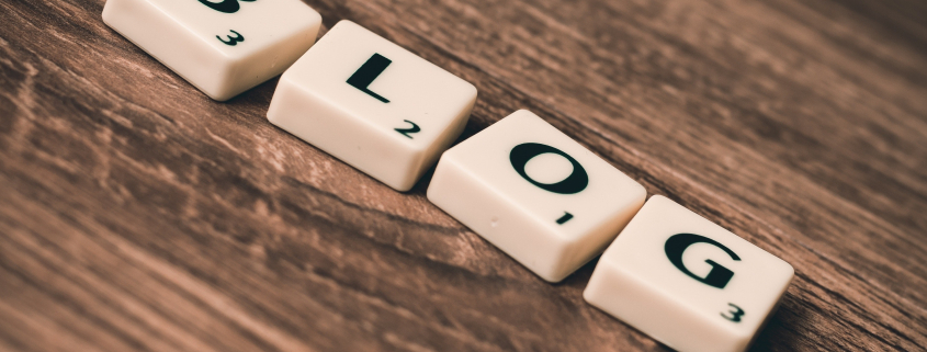 Blog in Scrabble Buchstaben