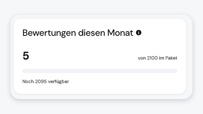 Modul: Bewertungsvolumen