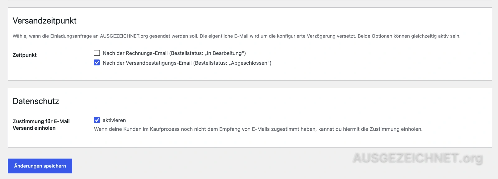 Checkout Datenschutz-Checkbox